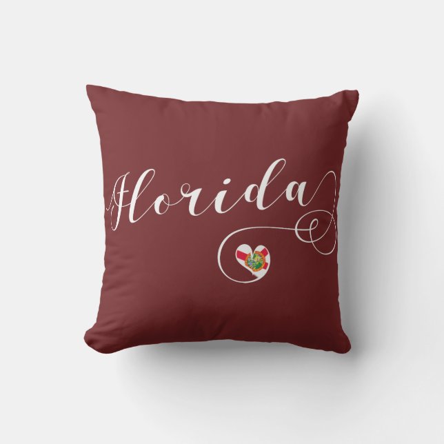 Herz Florida Pillow, Miami Floridian Kissen (Vorderseite)
