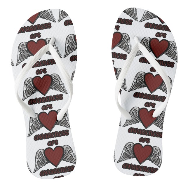 Herz/Flügel...APS Flip Flops (Fußbett)