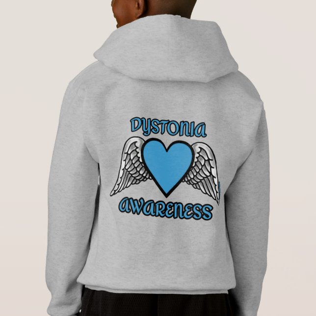 Herz/Flügel...Dystonie Hoodie (Rückseite)
