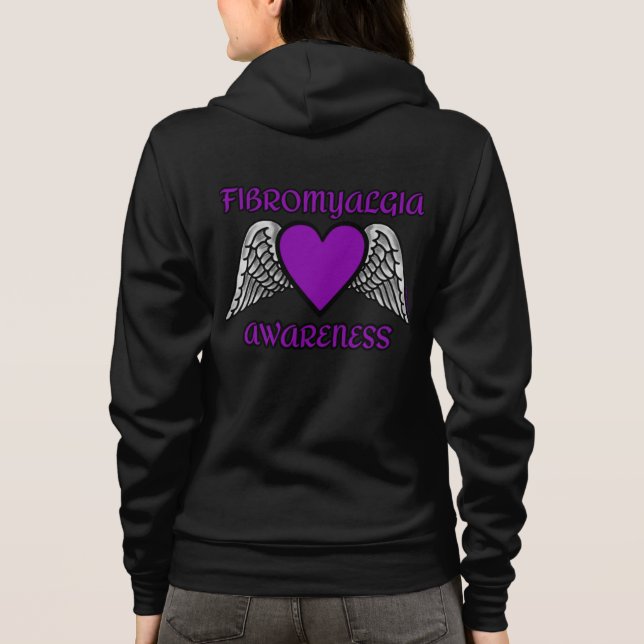 Herz/Flügel.Fibro Hoodie (Rückseite)