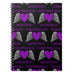 Herz/Flügel.Fibro-Notebook Notizblock
