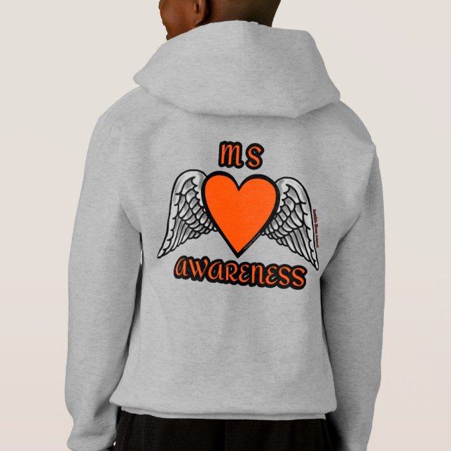Herz/Flügel...MS Hoodie (Rückseite)
