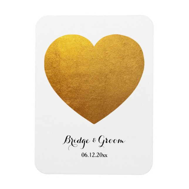 Herz Form Foto Personalisiert Hochzeitstag Jubiläu Magnet (Vertikal)