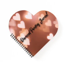 Herz-förmiges Diamant-Maljournal