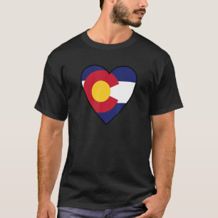 Herz für Colorado Farbenfrohe Colorado Kleidung T-Shirt