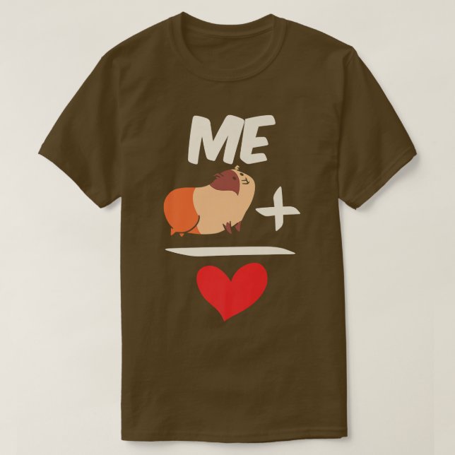 Herz für Guinea Schweinezüchter Tiere Lover Nageti T-Shirt (Design vorne)
