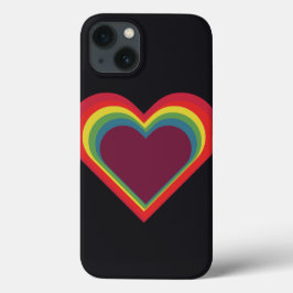 Herz für Kunst - Rainbow Colors - Regenbogenfarben Case-Mate iPhone Hülle