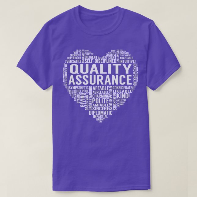 Herz für Qualitätssicherung T-Shirt (Design vorne)