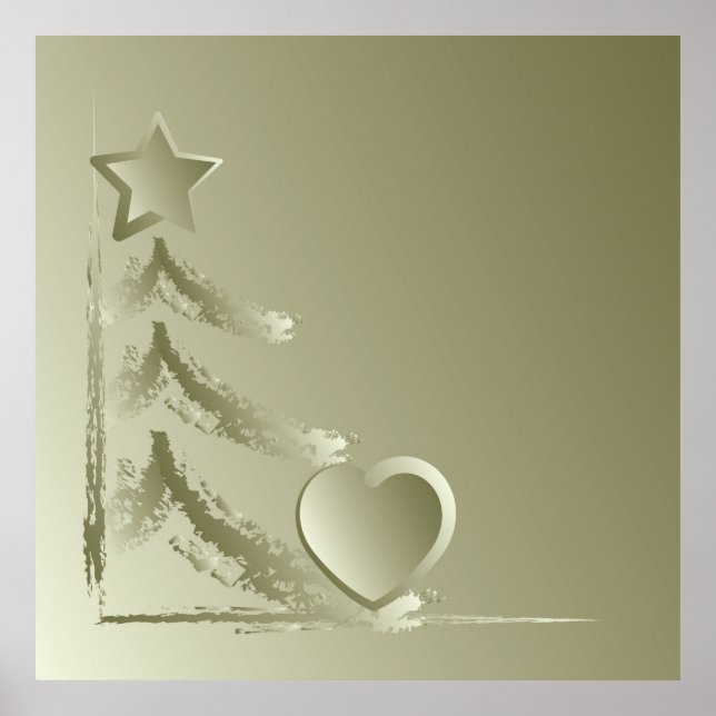 Herz für Weihnachten Poster (Vorne)