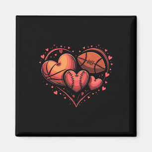 Herz Fußball Sketch Sell Valentine Tagesspass Magnet