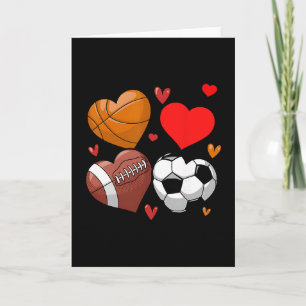Herz Fußball Skizze Fußball Valentinstag Sport Karte
