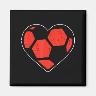 Herz Fußball Valentinstag Sport L Magnet