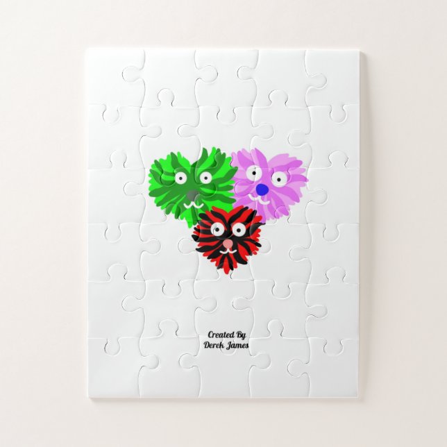 Herz Fuzzies Puzzle (27,94 cm x 35,56 cm) (Vertikal)