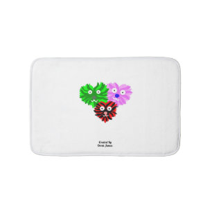 Herz Fuzzies Small Bath Mat Badematte