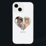 Herz geformt 2 Foto Collage Case-Mate iPhone 14 Hülle<br><div class="desc">Dieses Design in Form eines Custom Heart Shaped Fotos arrangiert wunderbar Ihre Lieblings-Erinnerungen in Herzform und symbolisiert Liebe und Verbindung. Dieses Design ist perfekt für besondere Anlässe wie Jubiläen, Hochzeiten oder Valentinstag geeignet und hebt Ihre gepflegten Momente aussagekräftig und kunstvoll hervor. Sein einzigartiges Layout schafft einen visuell faszinierenden Sake, der...</div>