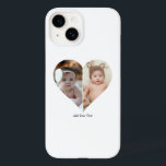 Herz geformt 2 Foto Collage Case-Mate iPhone 14 Hülle<br><div class="desc">Dieses Design in Form eines Custom Heart Shaped Fotos arrangiert wunderbar Ihre Lieblings-Erinnerungen in Herzform und symbolisiert Liebe und Verbindung. Dieses Design ist perfekt für besondere Anlässe wie Jubiläen, Hochzeiten oder Valentinstag geeignet und hebt Ihre gepflegten Momente aussagekräftig und kunstvoll hervor. Sein einzigartiges Layout schafft einen visuell faszinierenden Sake, der...</div>