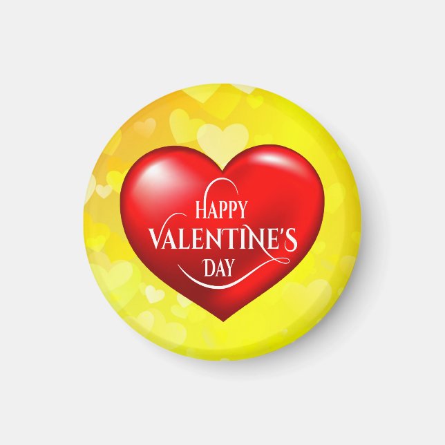 Herz geformt 3d Rote Liebe Symbol-50420 Magnet (Vorne)