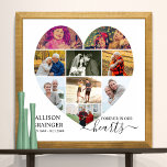 Herz geformt 9 Foto Collage Forever in unseren Her Poster<br><div class="desc">Heart Shaped Foto Collage Beerdigung Service Poster, die Sie auch auf dem weck oder Feier des Lebens Gedenkstätte Ansammlung zeigen können. Die Fotovorlage ist für Sie ein Set, um Ihre Bilder in Landschaft-, Porträt- und Viereck-Formaten hinzuzufügen, um automatisch eine Herzform anzuzeigen. Das Design zeichnet sich durch elegante Schrift und formale...</div>
