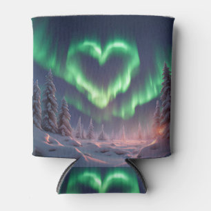 Herz geformt Aurora Borealis Dosenkühler