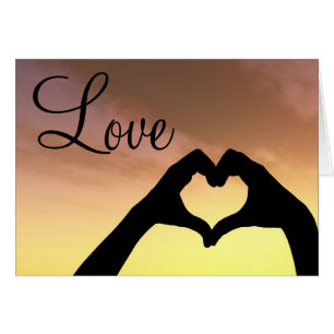 Herz-geformte HandSilhouette