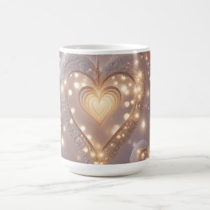 Herz gefüllt mit Licht Kaffeetasse