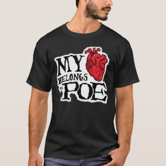 Herz gehört Poe-Dunkelheits-T - Shirt