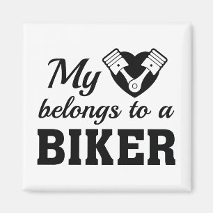 Herz gehört Radfahrer Magnet