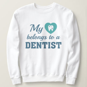 Herz gehört Zahnarzt Sweatshirt
