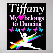 HERZ GEHÖRT ZUM BALLETTEN PERSONALISIERTEN POSTER