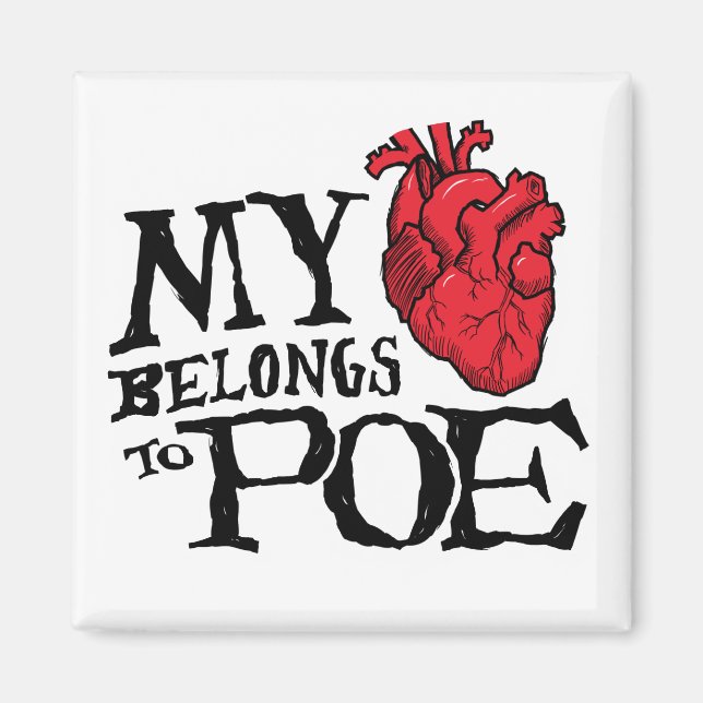 Herz gehört zum Poe Magnet (Vorne)