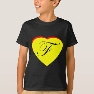 Herz Gelb F Hochzeit Einladung MUSEUM Z T-Shirt