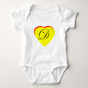 Herz Gelb Rot D Hochzeit Einladung MUSEUM Z Baby Strampler