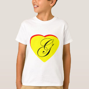 Herz Gelb Rot G Hochzeit Einladung MUSEUM Z T-Shirt