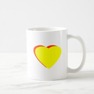 Herz Gelb RotOrange Das MUSEUM Zazzle Geschenke Tasse