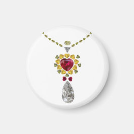 Herz Gemstone Art Magnet