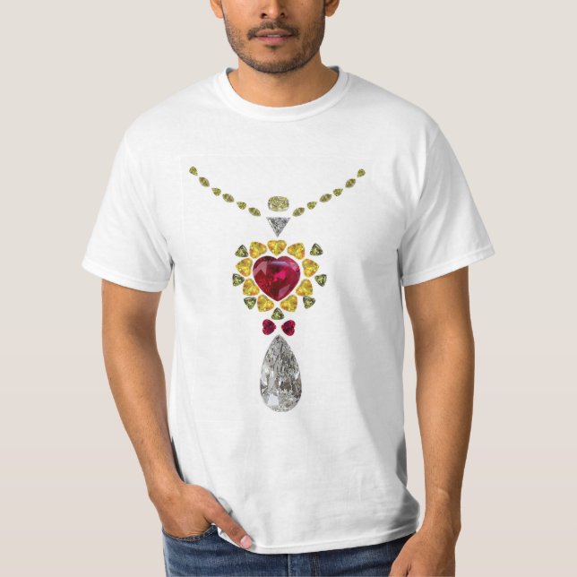 Herz Gemstone Art T-Shirt (Vorderseite)