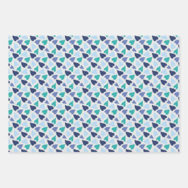 Herz Geschenkpapier Set