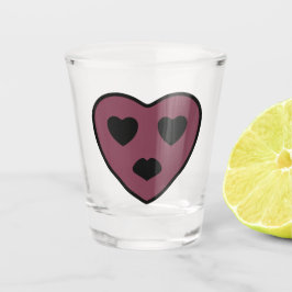 Herz-Gesicht-Pout Schnapsglas