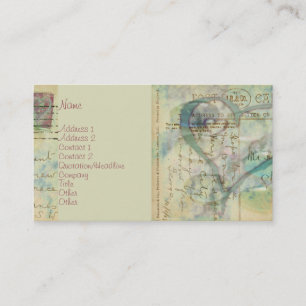 Herz-Gesichtig Visitenkarte