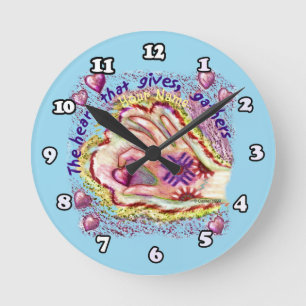 Herz gibt Christliche Uhr