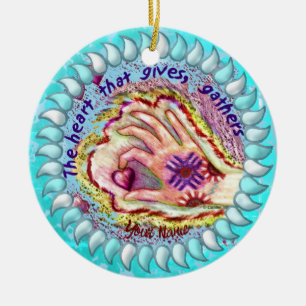 Herz gibt Gathers Christliche Ornamente