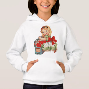 Herz Girl Child Retro Niedliche Kinder Hoodie