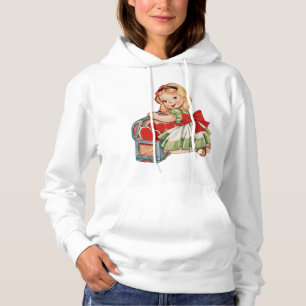 Herz Girl Child Retro Niedliche Kinder Hoodie