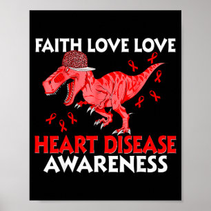 Herz Glaube Hoffnung Liebe Herzkrankheit Bewusstse Poster