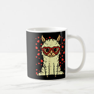 Herz Gles Lama Süßes Alpaka Valentinstag Tier Kaffeetasse