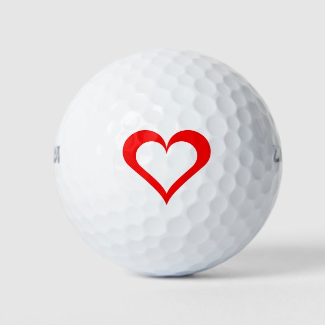 Herz Golfball (Vorderseite)