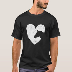 Herz-Grafik Pferdeliebhaber Reitsport Reiter Pferd T-Shirt
