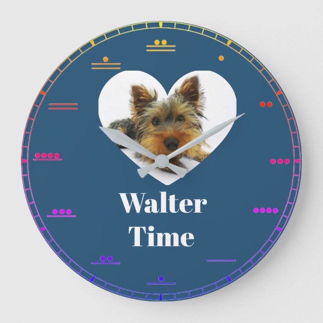 Herz Große Wanduhr (Vorderseite)