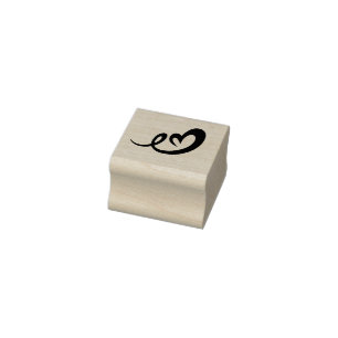 Herz Gummistempel