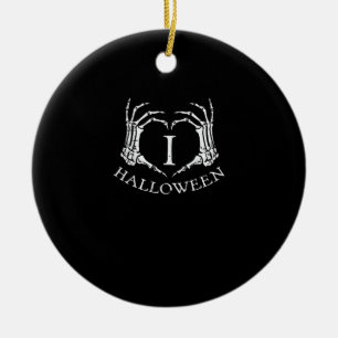 Herz Halloween Skeleton Hand Kostüme Männer Frauen Keramik Ornament